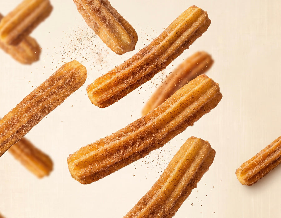 Golden Churrific churros fresh from the fryer