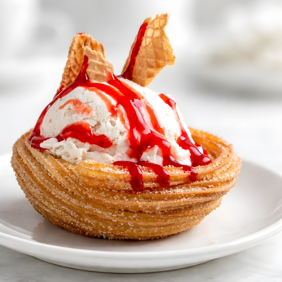 50 Churro basket box pre-cooked.