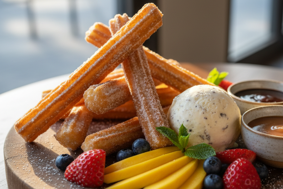 200 Pre-cooked plain frozen churros box